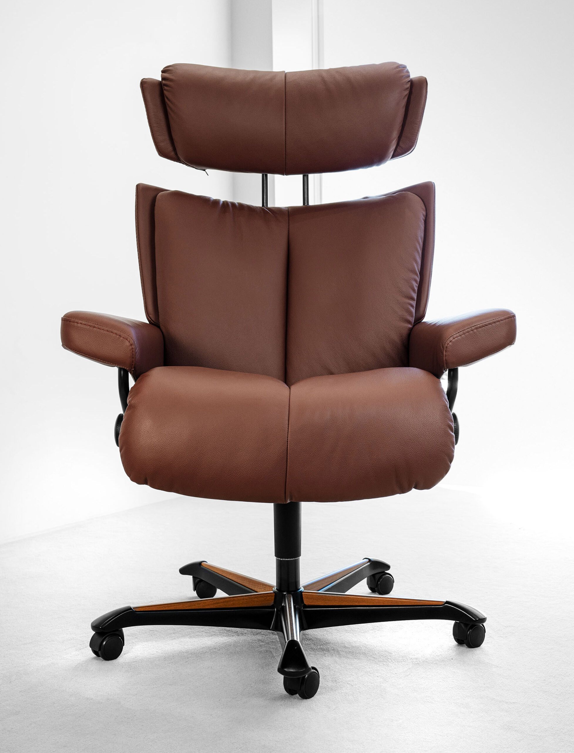 Stressless Magic Office Chair - Brown Batick