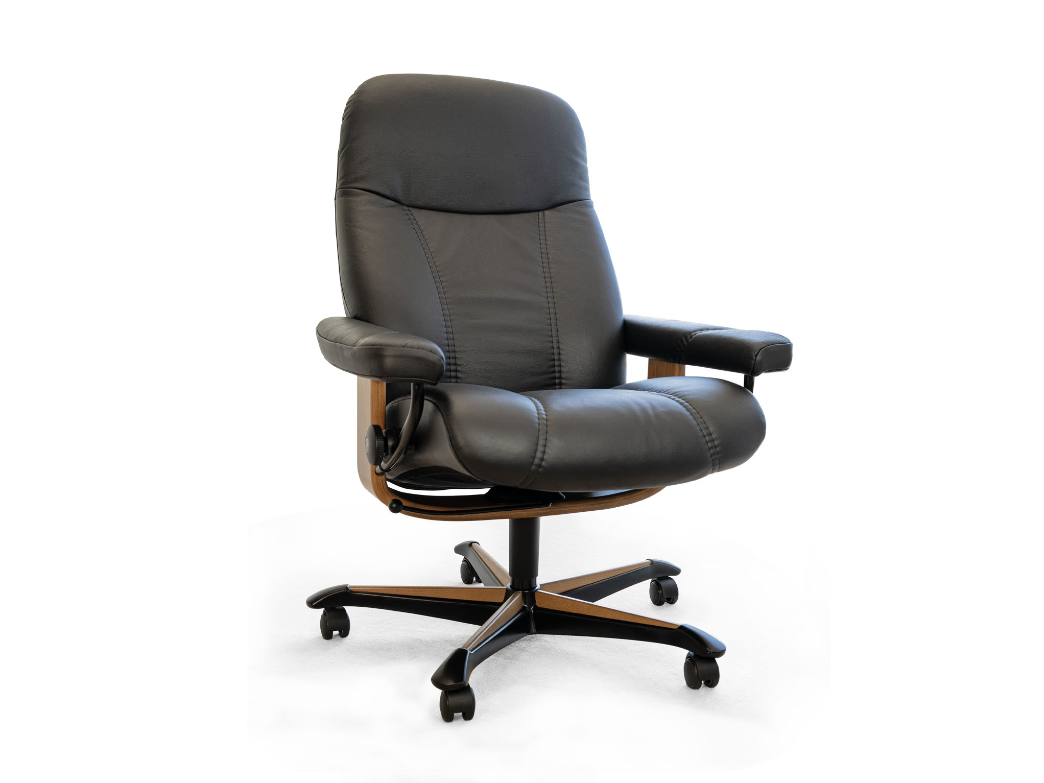 Stressless Consul Office chair - Batick Black Leather