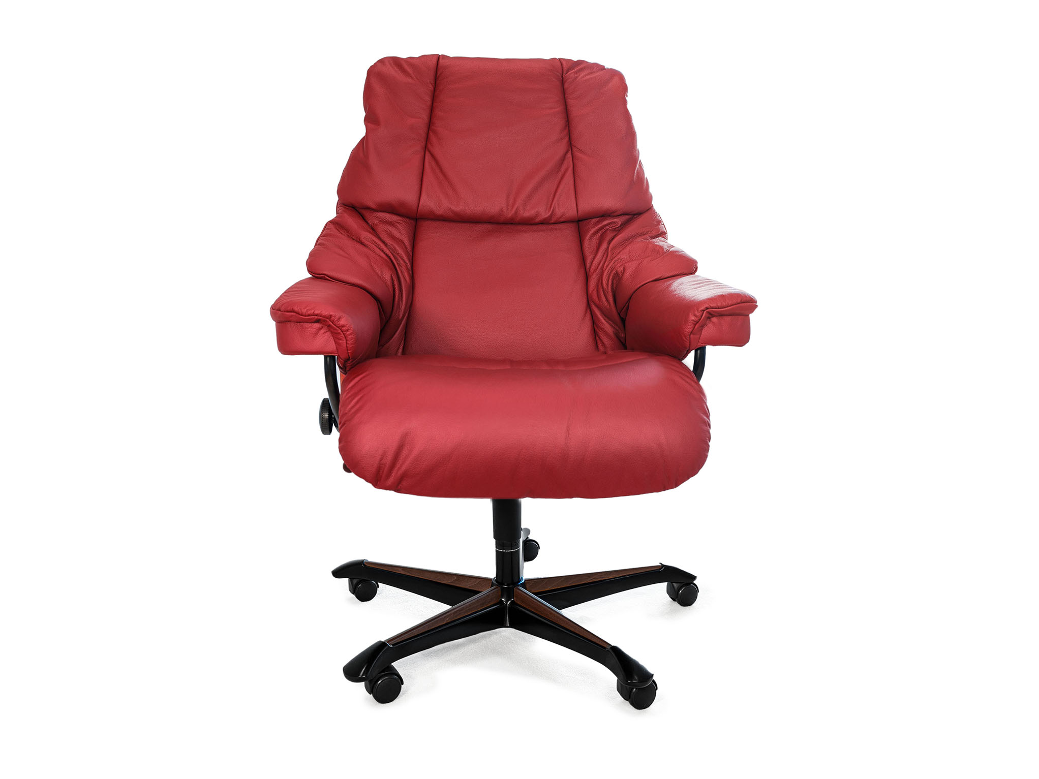 Stressless Reno - Office Chair - Cherry Batick Leather